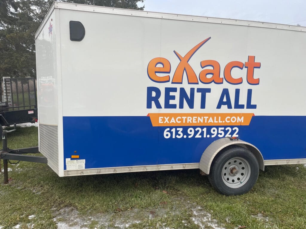 12' Enclosed Cargo Trailer Rental Exact Rent All